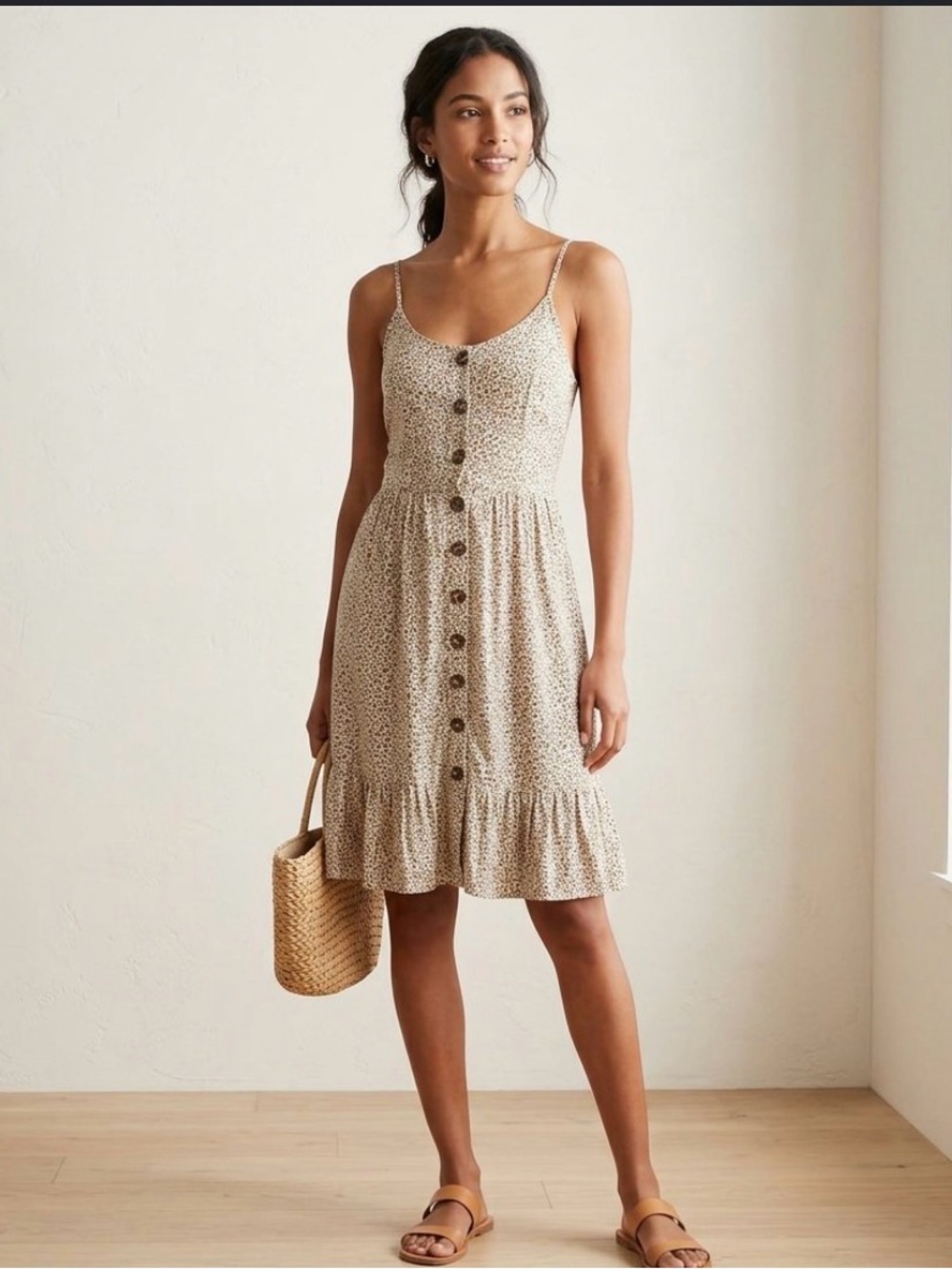 Japna Brown and White Sleeveless Maxi Perfect for Autumn Wedding
